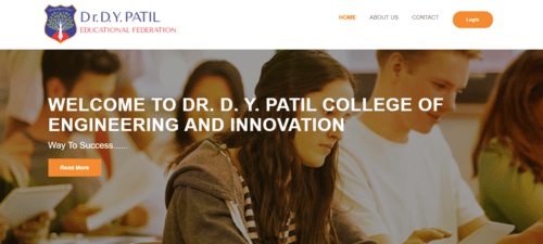 DYPCOEI College Website